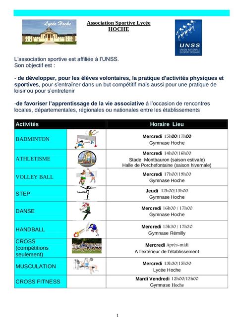 PDF inscription aux activites sportives PDF Télécharger Download