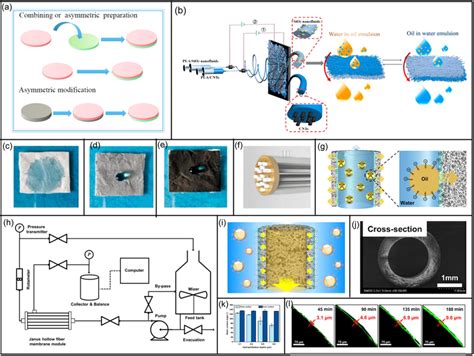 Preparation And Properties Of A Janus Fiber Membrane A Schematic Download Scientific Diagram