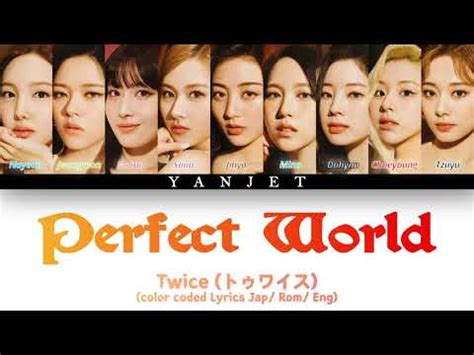 Twice Perfect World Teaser Colour Coded Lyrics Jap Rom Eng