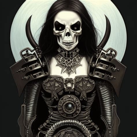 Death Cult Assassin Portrait Full Body Beautiful Symmetrical Face