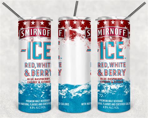 Smirnoff Ice Red White And Berry 20oz Skinny Straight Etsy