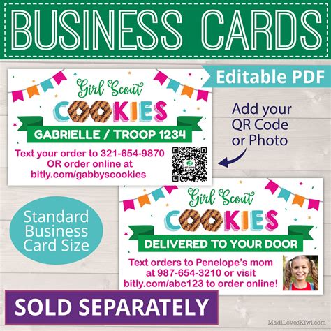 2023 Editable LBB Girl Scout Cookie Sales Tally Sheet Etsy