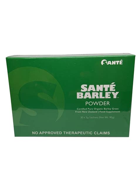 Buy Sante Pure Barley Powder New Zealand Blend 1 Box 30 Sachets