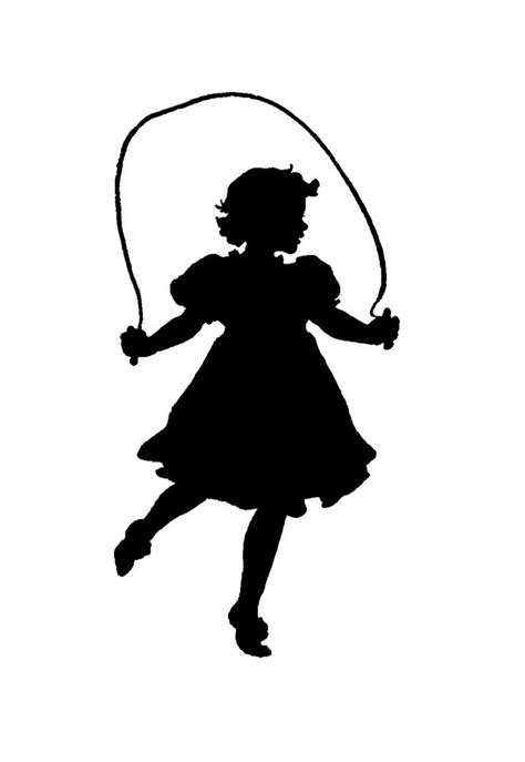 Little Girl Silhouette Clipart | Free download on ClipArtMag