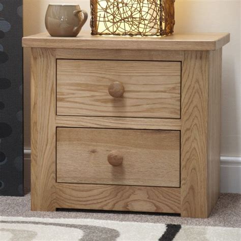 Torino Solid Oak Furniture Drawer Narrow Bedside Cabinet Solid Oak