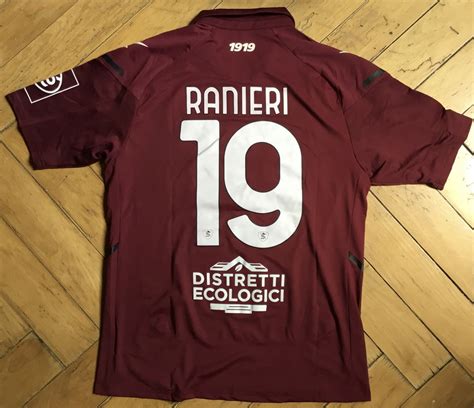 Salernitana Home Maglia Di Calcio Sponsored By Caffe Motta