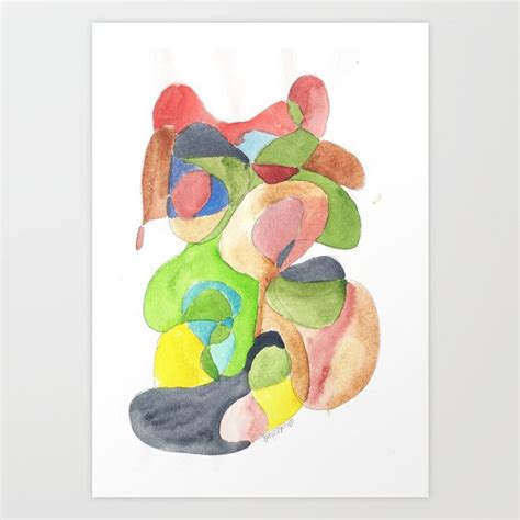 Life and Meaning 11| Abstract Watercolors Art Print by valourine | Society6