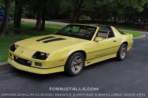 1986 Chevrolet Camaro Iroc Z 28 Rare Yellow With T Tops For Sale