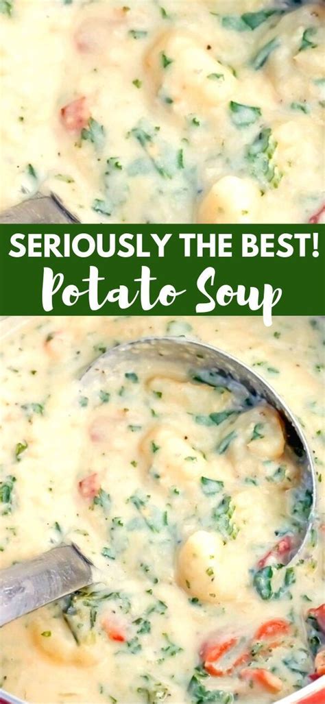 The Best Potato Soup Homemade Soup Recipe Best Potato Soup Easy Soup Recipes