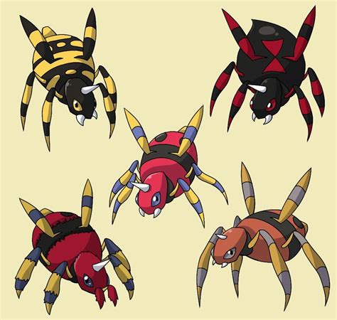 Pokemon Teams My Pokemon Spider Species Real Spiders Pokemon Breeds