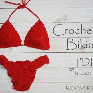 Bikini Crochet With HIDDEN ELASTIC Crochet Bikini Crochet Pattern Crochet Crochet Swimwear