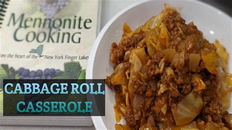 Mennonite Cabbage Roll Casserole Air Fryer Youtube