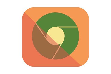 Chrome Icon Design Simple Vector Graphic by lwyssstudio · Creative Fabrica