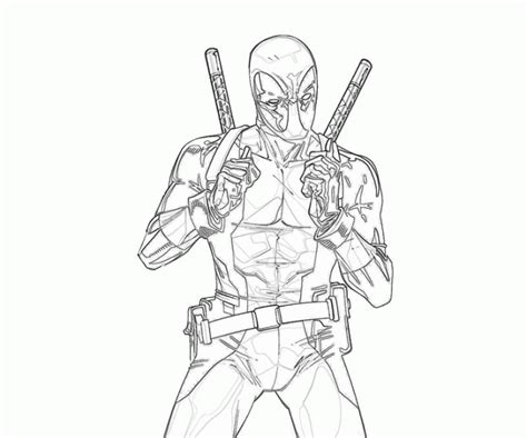 Deadpool Printable Coloring Page Coloring Home