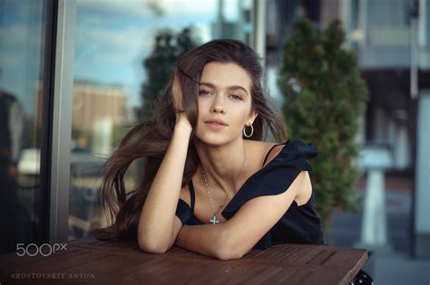 Wallpaper Women Model Depth Of Field Brunette Hands In Hair