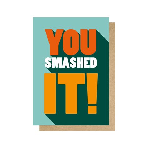 You Smashed It Card TheGoodHomeGifts