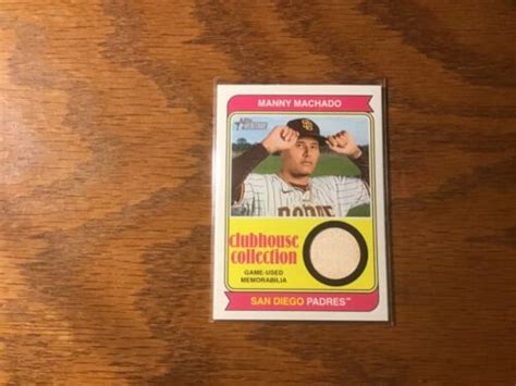 Topps Heritage Manny Machado Clubhouse Collection Bat Relic Ccr