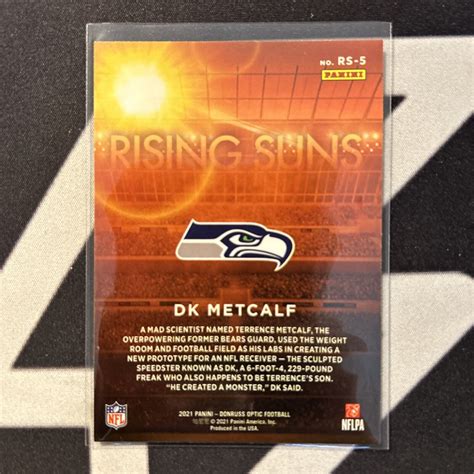 Panini Donruss Optic Rising Suns Rs Dk Metcalf For Sale