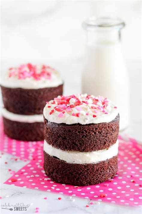 Mini Chocolate Cakes Celebrating Sweets