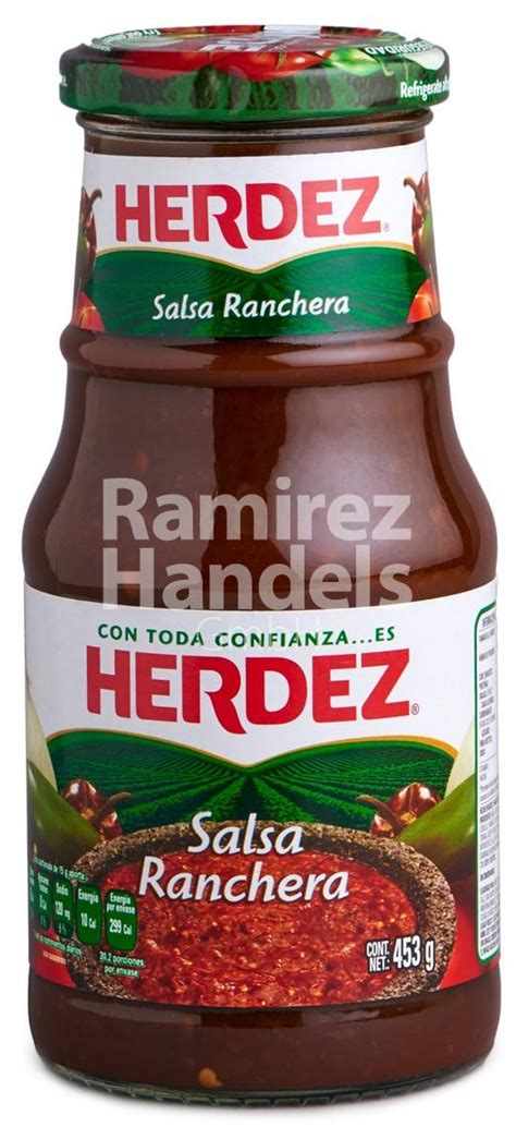 Salsa Ranchera Herdez 453 G Glas MHD 01 DEZ 2025 Mexhaus