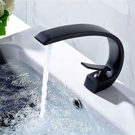 Cross Border Black Full Copper Bathroom Faucet For Sink Basin Hot And