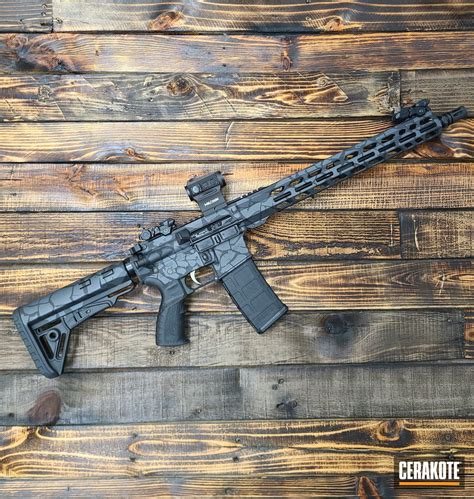 Ghost Hunter Ar 15 Cerakoted Using Sniper Grey And Graphite Black