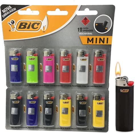 Isqueiro Cartela C Un Bic Mini Cores Sortidas Atacado Avanci Brasil