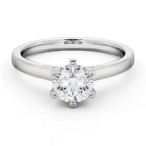 Alpha Jewel 14K White Gold Over Solitaire Wedding Gift For Women S