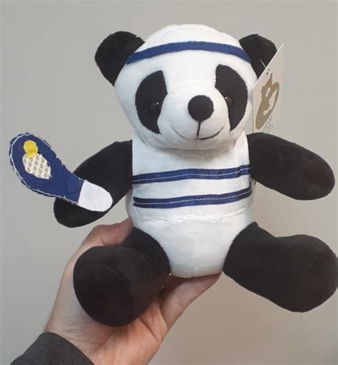 Mini Urso Panda De Pel Cia Tenista Cm Ursinho Pequeno Para