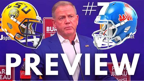 Lsu Hc Brian Kelly Previews This Weeks Match Up With 7 Ole Miss Youtube