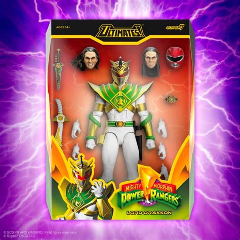 Super7 Mighty Morphin Power Rangers Ultimates Lord Drakkon Figure Pre