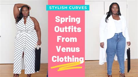 Plus Size Spring Outfit Ideas From VENUS Clothing | Try-On Haul - YouTube