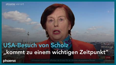 Prof Christiane Lemke Zum Besuch Von Olaf Scholz In Den USA Am 03 03