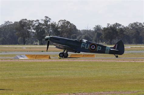 Supermarine Spitfire Mk Xvi Ready To Taxy For Take Off This Is The