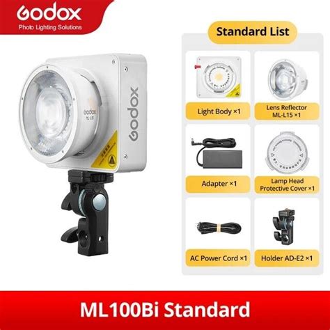 Godox ML100Bi 120W Portable COB LED Video Light Bi Color 2800K 6500K