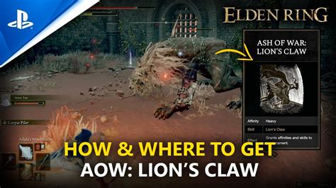 Elden Ring How To Get Ash Of War Lion S Claw Ash Of War Lion S