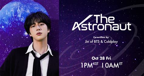 Bts Jin Will Release His First Official Solo Single The Astronaut