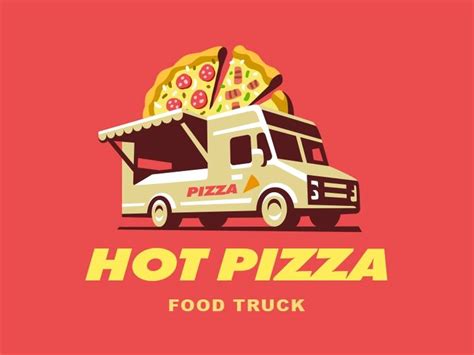 Food Truck Pizza Pizza Food Truck Food Truck Pizza Logo