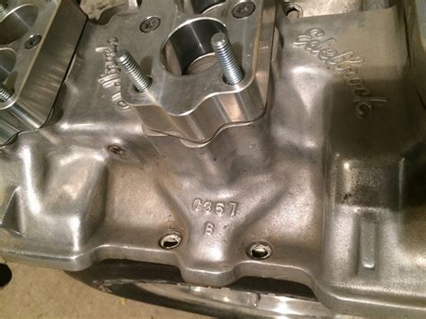 Edelbrock C357 3x2 Intake Sbc The Hamb