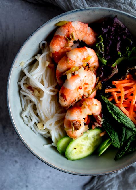 Vietnamese Shrimp Vermicelli Bowl Bun Cha Vermicelli Recipes