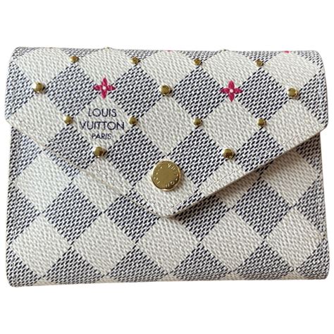 Louis Vuitton Victorine Damier Azur Studs Geldb Rse I Love Handbags