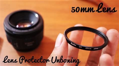 Lens Protector Or Filter Unboxing Hindi ¦ Lens Filter For Canon 50mm