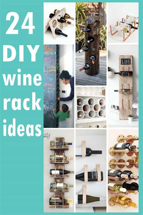 WINE RACK: Roundup of 24 awesome DIY wine racks, home decor ideas