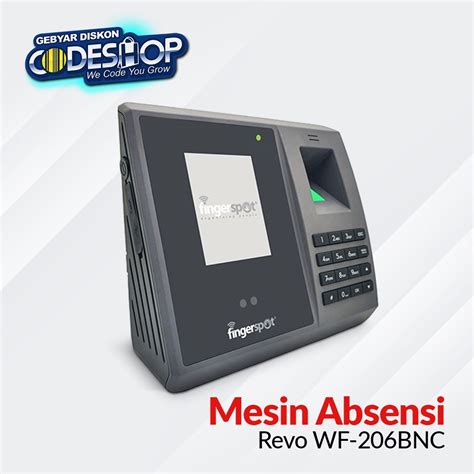 Jual Fingerspot Revo WF 206BNC Mesin Absensi Fingerprint Sidik Jari