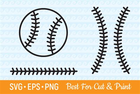 Baseball Stitches Softball Laces Graphic By Olimpdesign Creative Fabrica