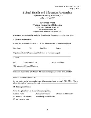 School Health And Education Partnership Doc Template Pdffiller