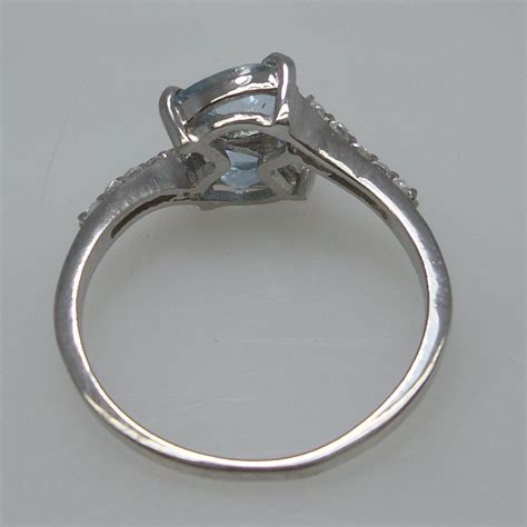 Genuine 925 Sterling Silver Jewelry Ring Natural Blue Etsy