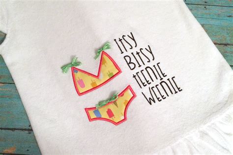 Itsy Bitsy Bikini Applique Embroidery By Designed By Geeks Thehungryjpeg