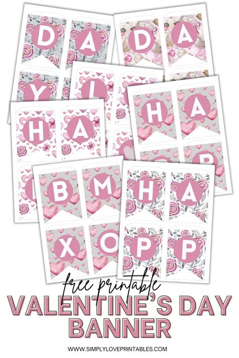 Free Printable Valentine's Day Banner | Simply Love Printables