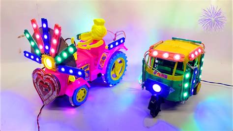 Navratri Durga Murti Mini Dj Truck Radha Krishna Dj Light Trolley